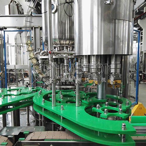 Three Screw Cap Glass Bottle Filling Machine