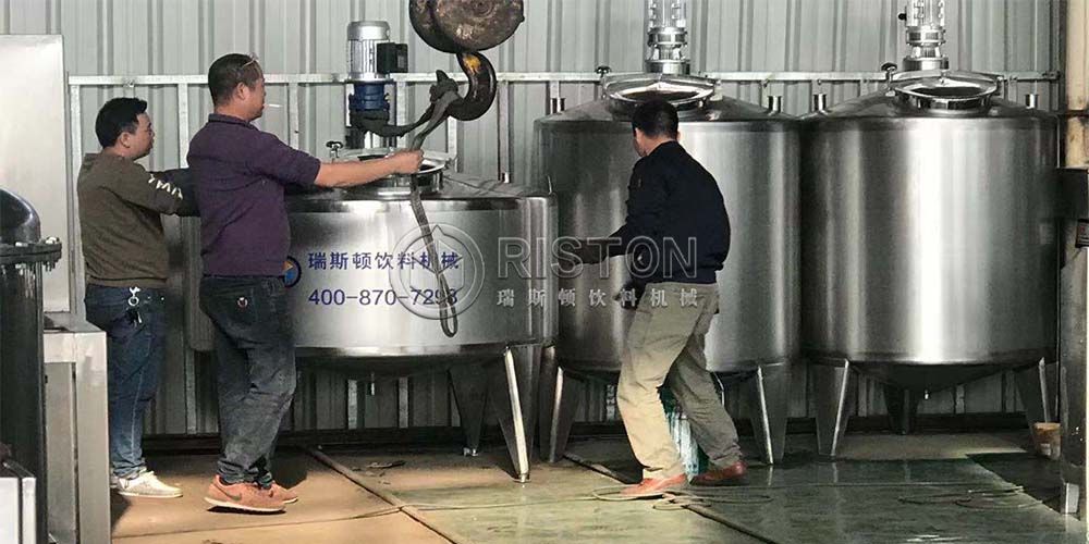 Beverage production line delivery