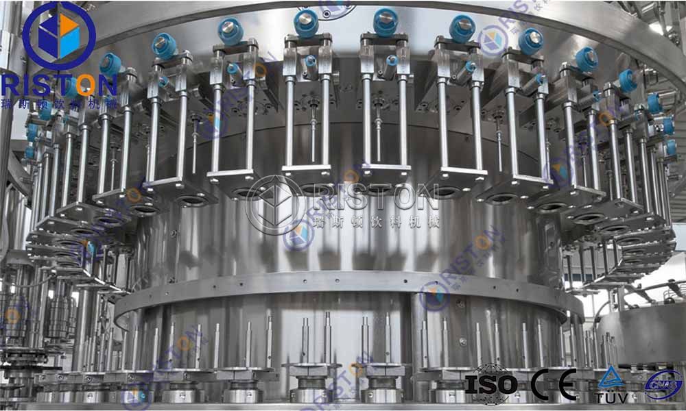 Automatic glass bottle filling equipment